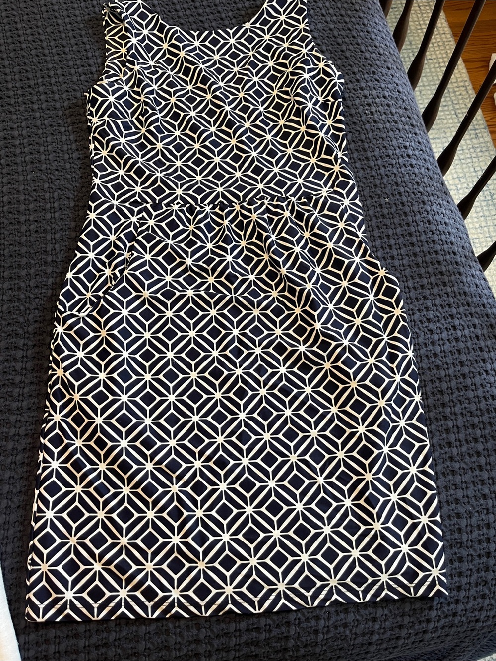 Jude Connolly navy and white sleeveless dress